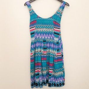 Dolce Vita Printed Sleeveless Side Cutout Dress